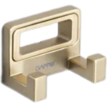 Крючок двойной GAPPO G30805-23 сатин золотой